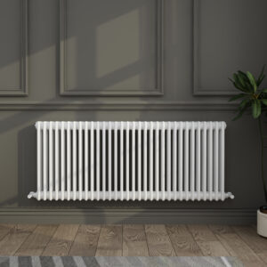 Classic 2/3 Column Horizontal Radiator  - White - Various Sizes