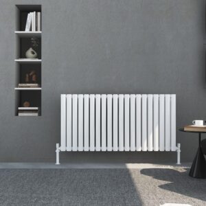 Regal Horizontal Designer Radiator Oval Panels - White - Various Sizes